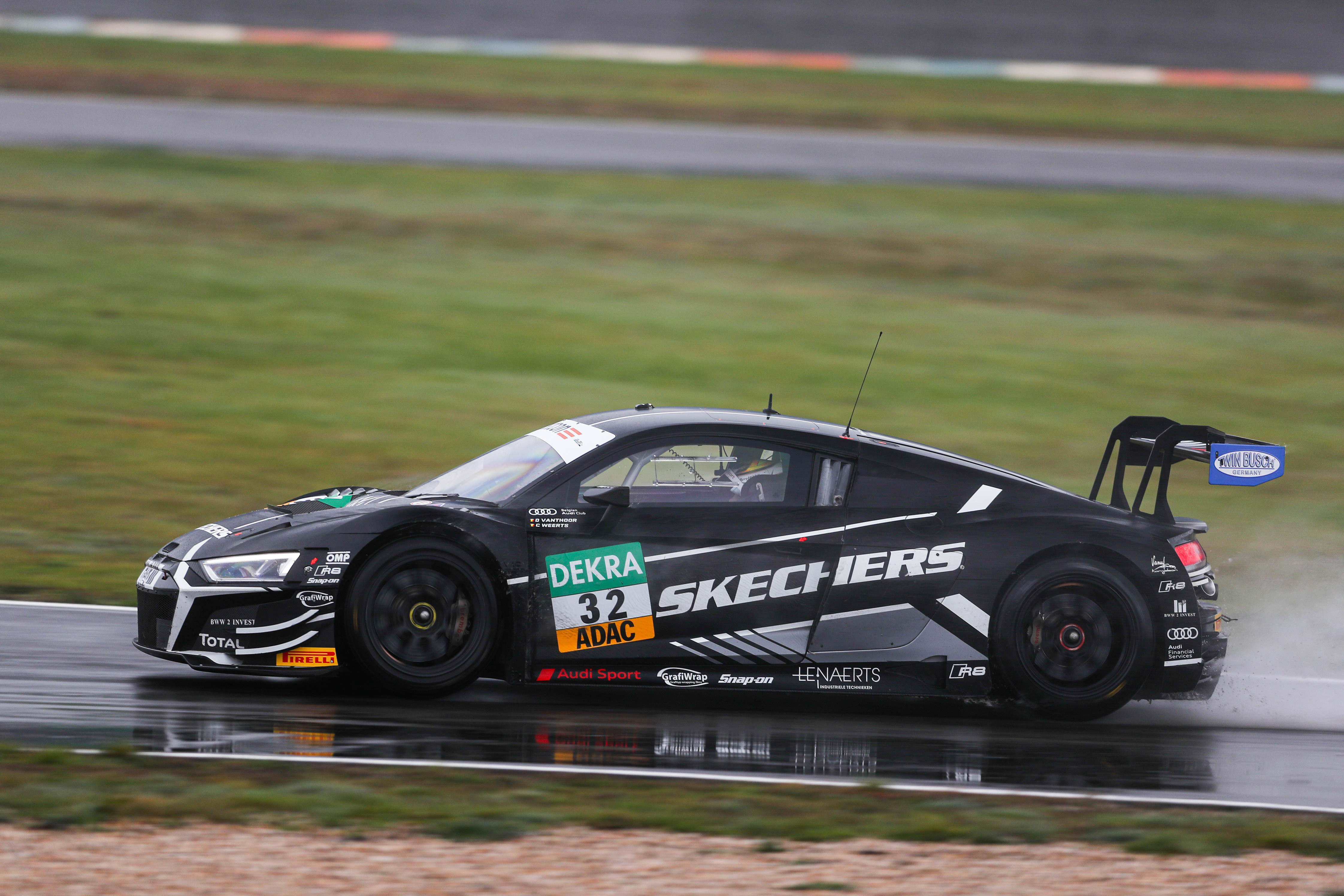 Wrt Pole And Many Laps In The Lead For Team Wrt In An Unlucky Wet Outing At The Lausitzring In The Adac Gt